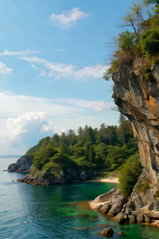海边悬崖自然风光 海边悬崖自然风光