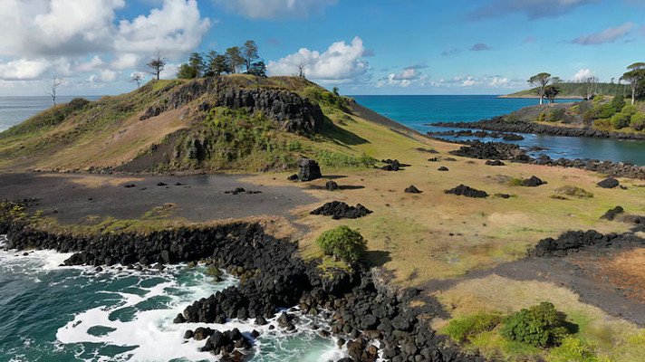 海岛海岸自然风光俯瞰 海岛海岸自然风光俯瞰