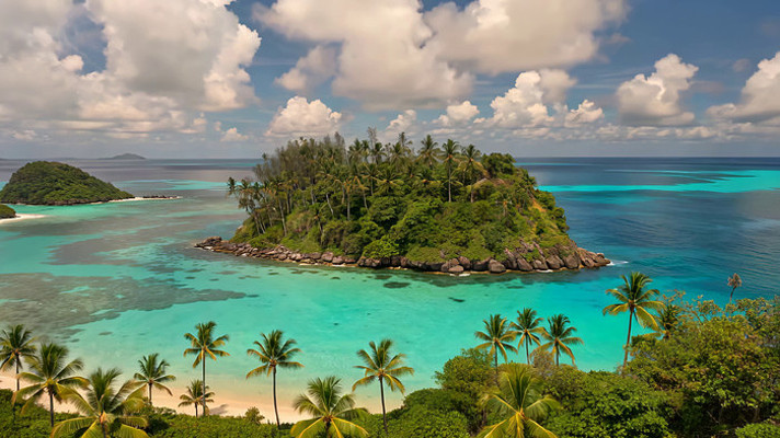 海岛热带海洋风光全景 海岛热带海洋风光全景
