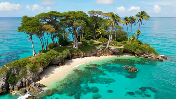 海岛自然风光航拍素材 海岛自然风光航拍素材