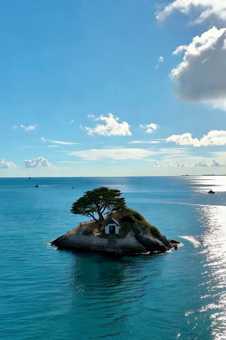 海上孤岛风景 海上孤岛风景