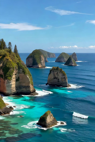 海上礁石自然风光 海上礁石自然风光