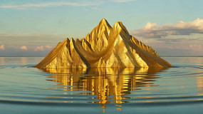 ���Ͻ�ɫɽ�嵹Ӱ�ز�