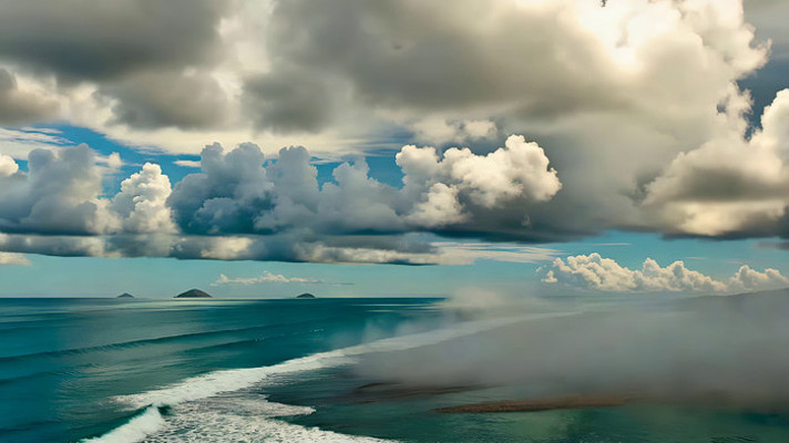 海上天空与云层景观 海上天空与云层景观