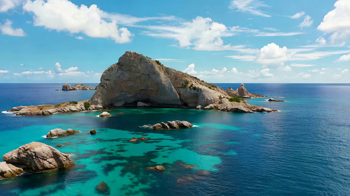 海上岩石自然风光 海上岩石自然风光