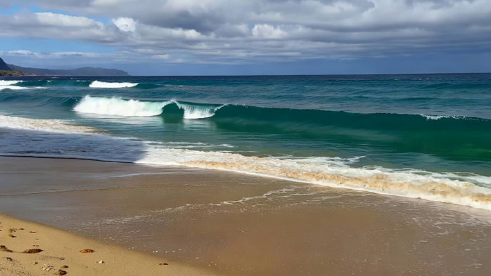 海滩海浪自然景观 海滩海浪自然景观