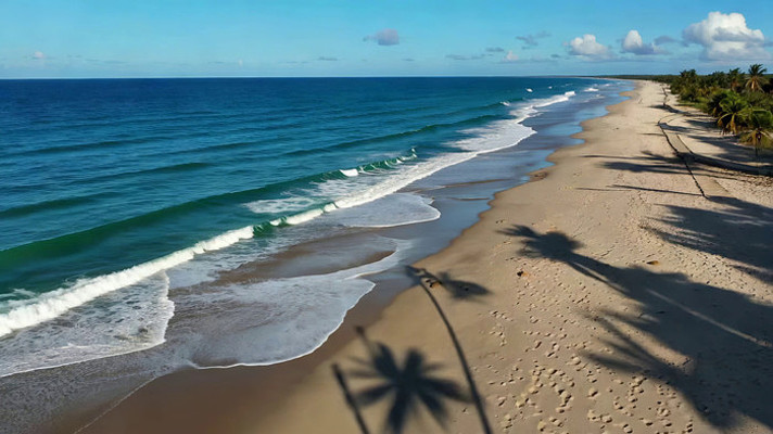 海滩海洋风景俯拍素材 海滩海洋风景俯拍素材