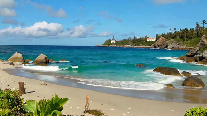 ��̲�����밶����ʯ�羰