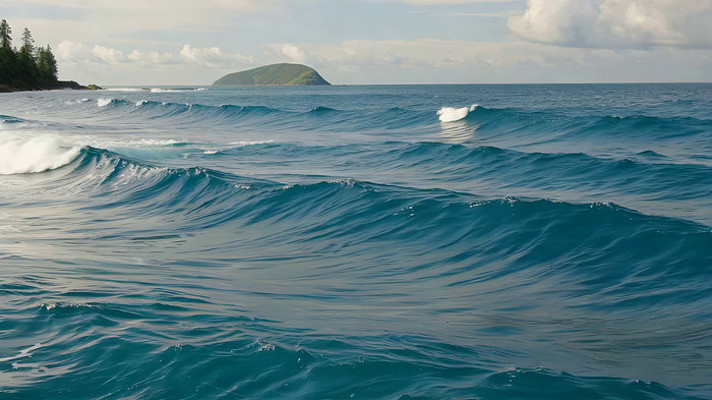 海洋波浪海岛自然景观 海洋波浪海岛自然景观