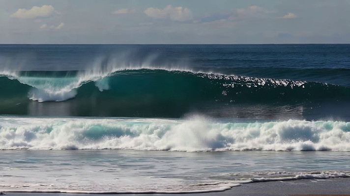 海洋海浪翻滚景象 海洋海浪翻滚景象