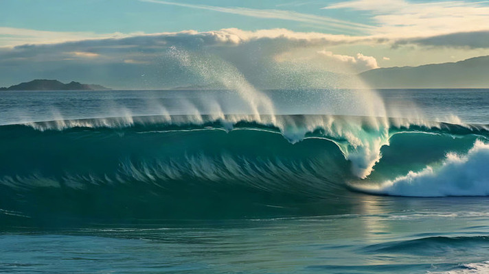 海洋海浪翻涌景象 海洋海浪翻涌景象