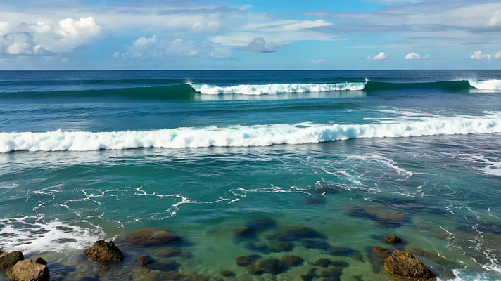 海洋海浪近景实拍 海洋海浪近景实拍