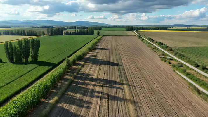 航拍农田田野自然风光 航拍农田田野自然风光