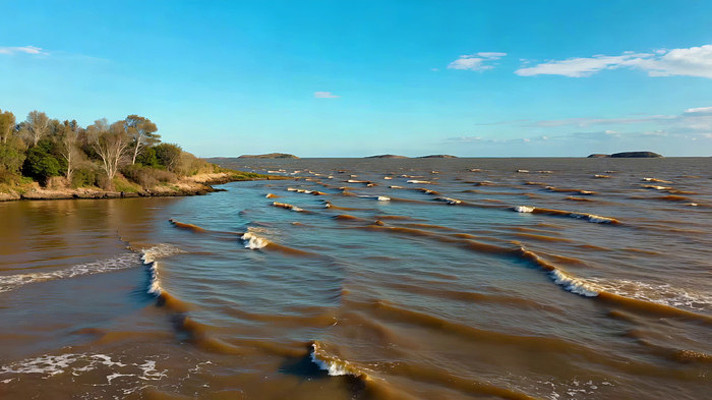 河岸自然风光海浪景观 河岸自然风光海浪景观