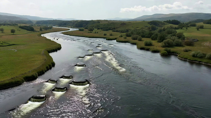 河流草原自然风光航拍素材 河流草原自然风光航拍素材