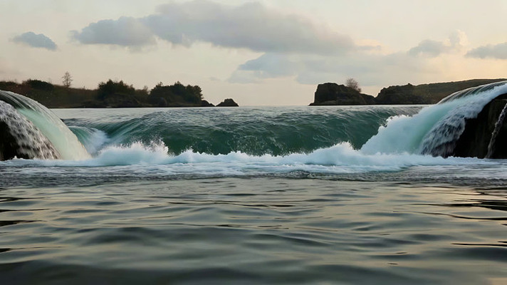 河流瀑布自然景观 河流瀑布自然景观