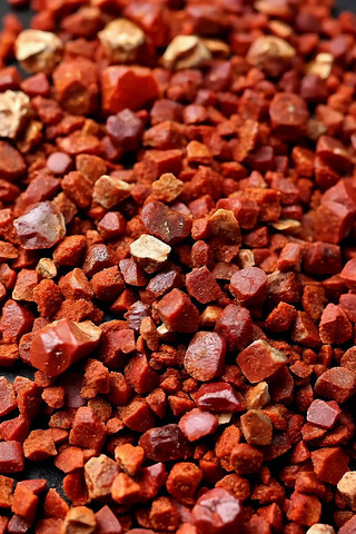 红色块状中药材特写 红色块状中药材特写