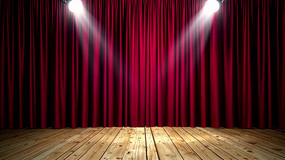 ��ɫĻ����̨�ƹⳡ��