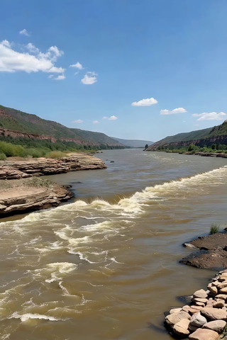 黄河自然风光河岸景象 黄河自然风光河岸景象