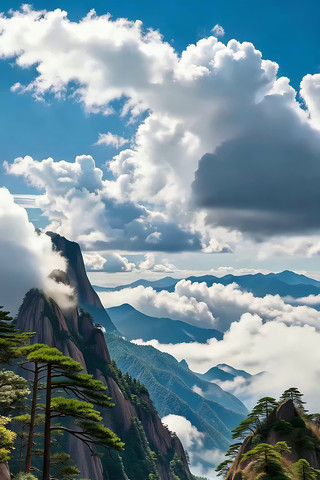 黄山云海自然风光 黄山云海自然风光