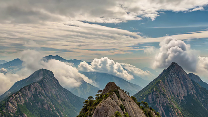 黄山云海自然风光 黄山云海自然风光