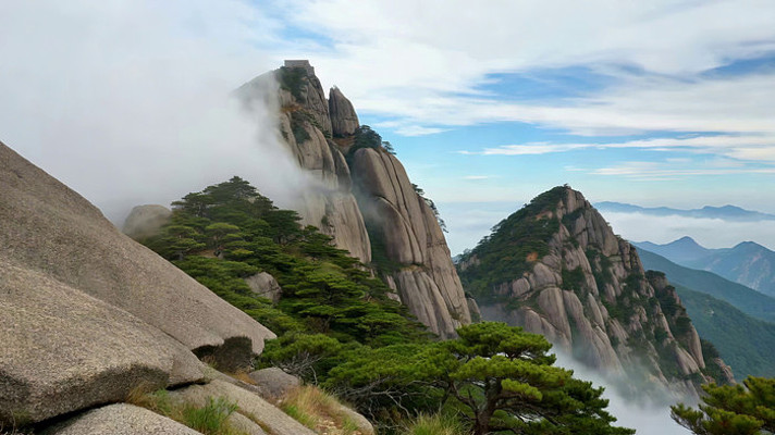 黄山云海自然风光 黄山云海自然风光
