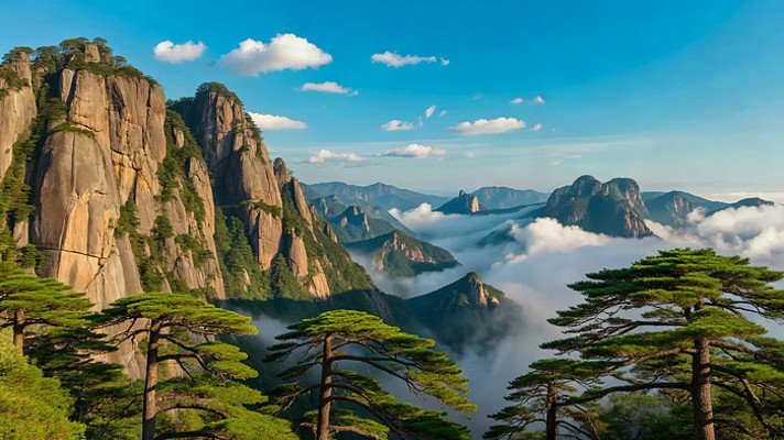 黄山云海自然风光 黄山云海自然风光