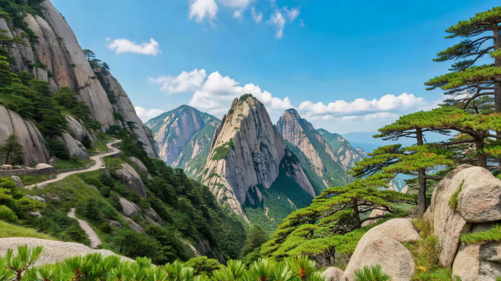 黄山自然风光全景 黄山自然风光全景
