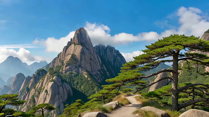 黄山自然风光全景 黄山自然风光全景