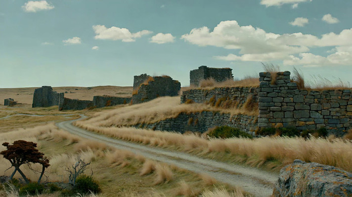 荒野中古老石砌建筑景观 荒野中古老石砌建筑景观