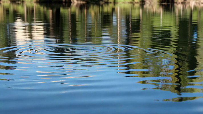 湖面水波荡漾景象 湖面水波荡漾景象