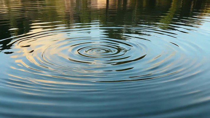 湖面水波纹自然景象 湖面水波纹自然景象
