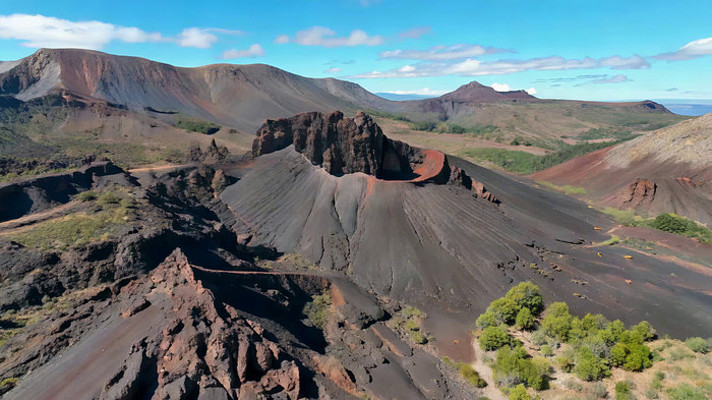 火山山脉自然风光航拍素材 火山山脉自然风光航拍素材