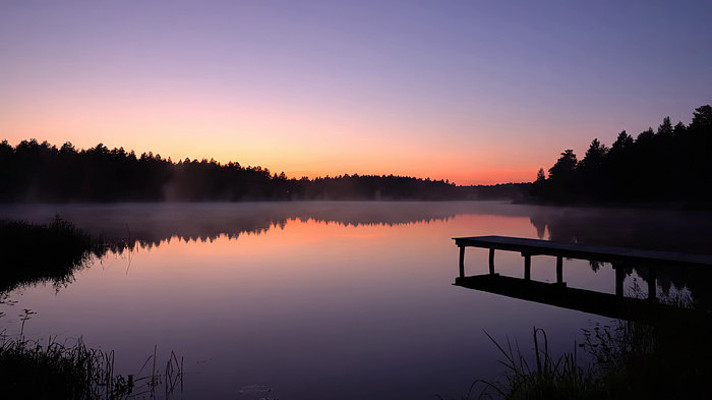 湖畔日出自然风光素材 湖畔日出自然风光素材