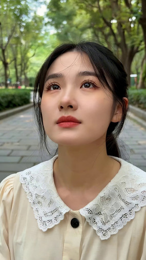 ����Ů��̧ͷ��д�ز�