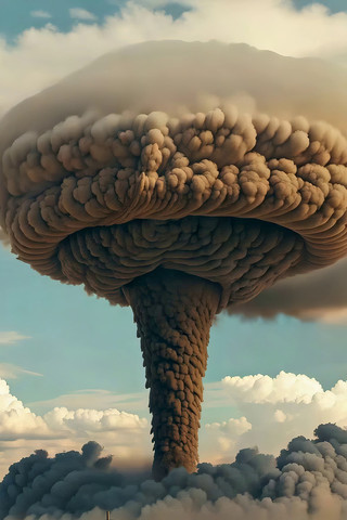 巨大蘑菇云爆炸场景素材 巨大蘑菇云爆炸场景素材