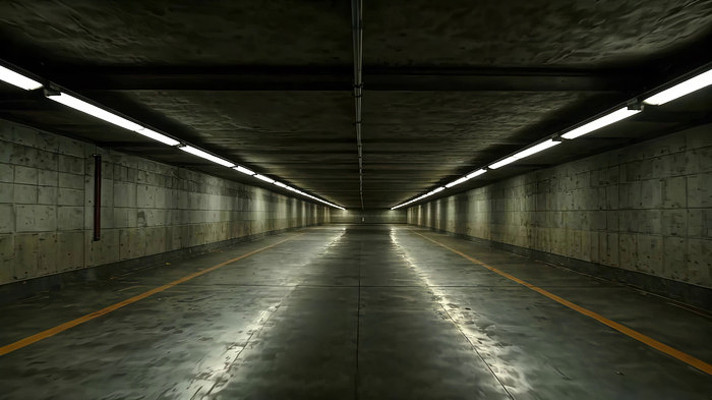 空旷地下隧道场景 空旷地下隧道场景