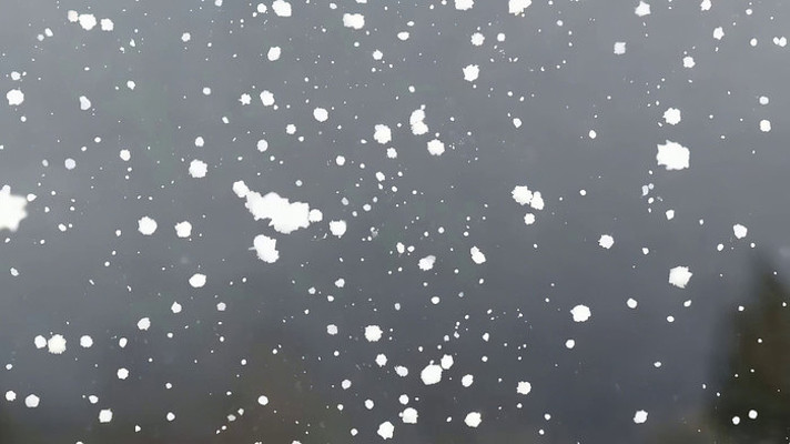 空中飘落的雪花素材 空中飘落的雪花素材