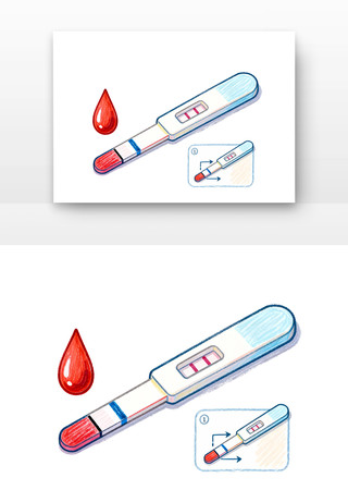 快速诊断试纸全国疟疾日卡通 快速诊断试纸全国疟疾日卡通