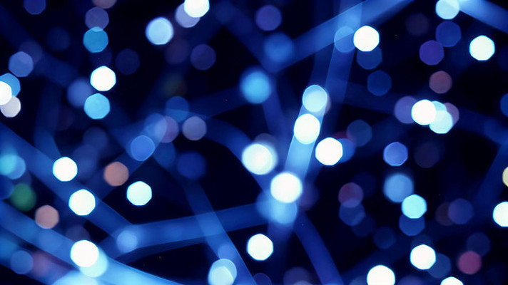 蓝色光斑粒子背景素材 蓝色光斑粒子背景素材