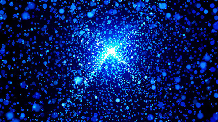 蓝色粒子光效背景素材 蓝色粒子光效背景素材
