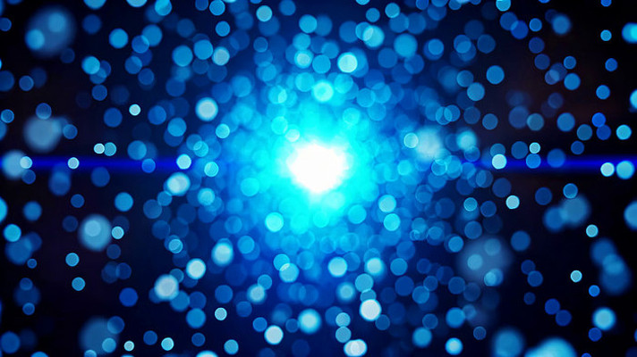 蓝色粒子光效背景素材 蓝色粒子光效背景素材