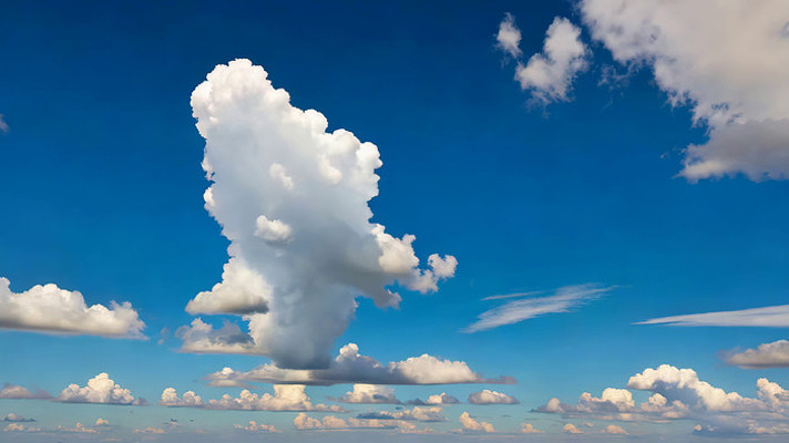 蓝天白云晴朗天空景象 蓝天白云晴朗天空景象