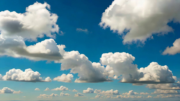 蓝天白云晴朗天空景象 蓝天白云晴朗天空景象