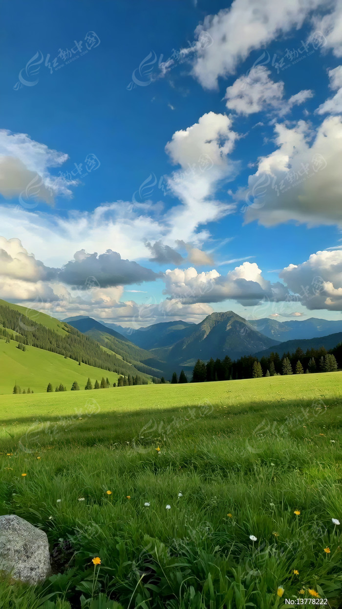 ��������µĲ�ԭɽ�ַ羰