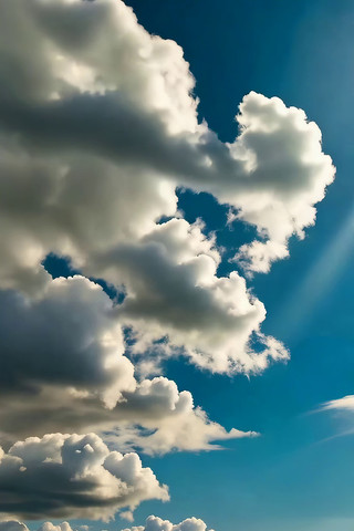 蓝天白云下的山脉风景 蓝天白云下的山脉风景
