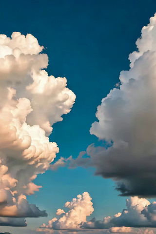 蓝天白云下的山野风光 蓝天白云下的山野风光