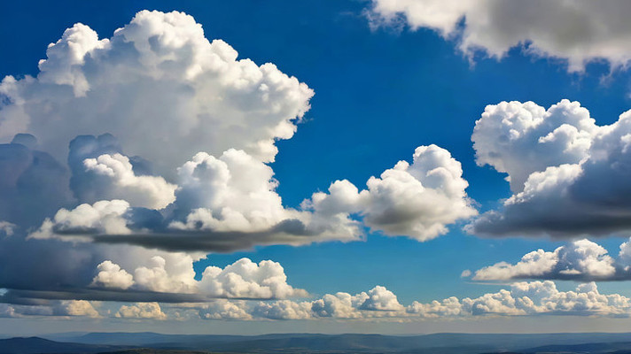 蓝天白云自然景观画面 蓝天白云自然景观画面