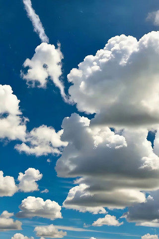 蓝天白云自然天空景象 蓝天白云自然天空景象