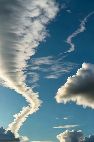蓝天白云自然天空景象 蓝天白云自然天空景象